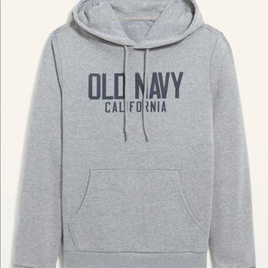 Logo-graphic pullover hoodie for men